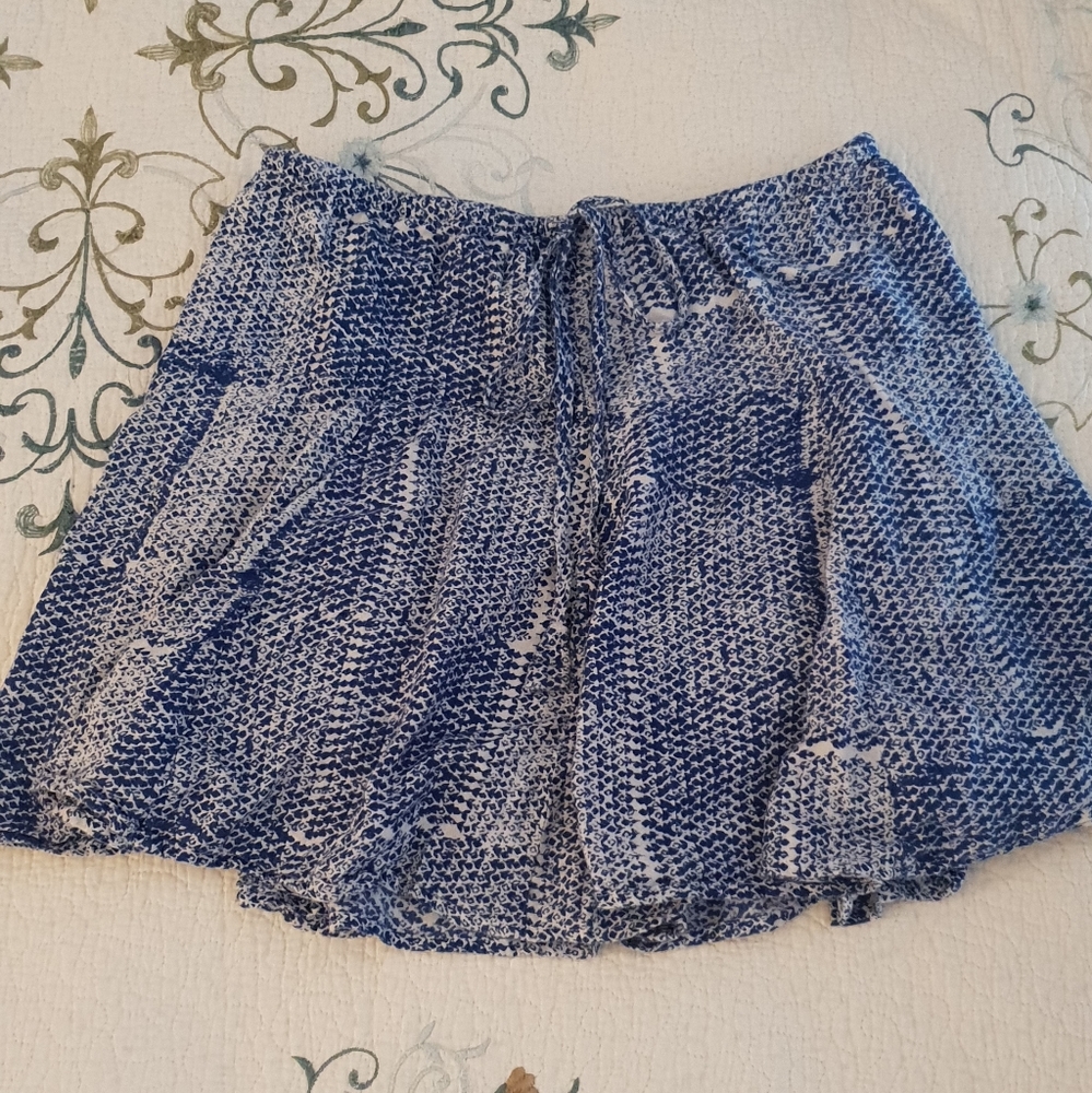 Blue Lucky Brand Skater Skirt